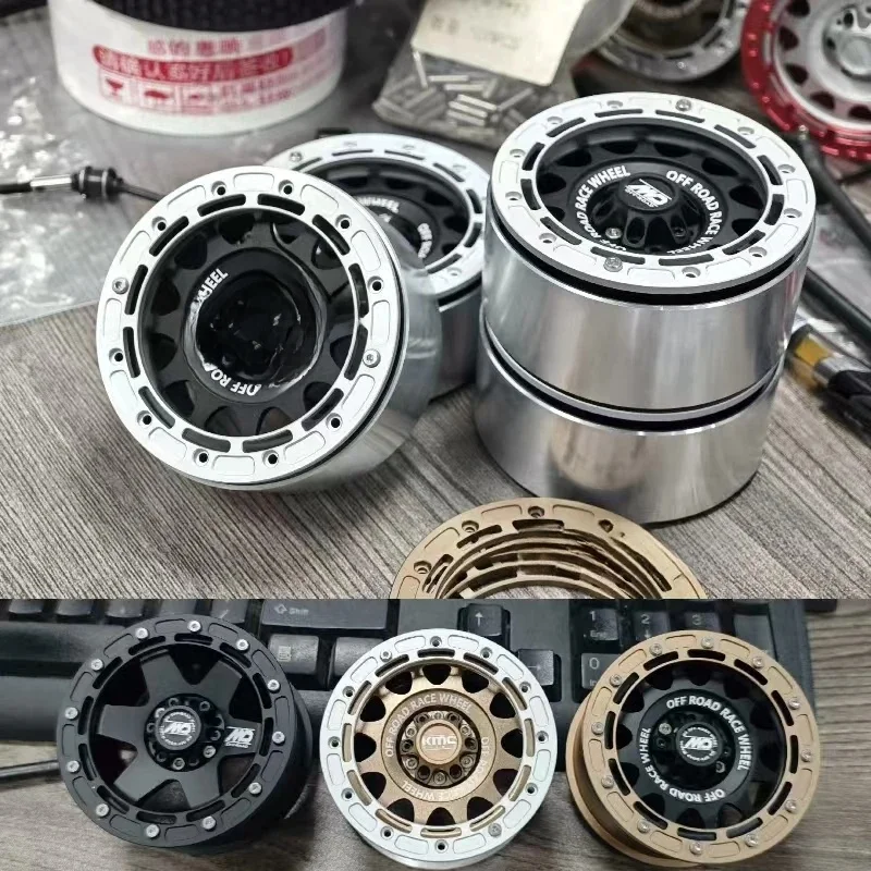 2,6-calowa tłoczona metalowa piasta koła 12/17 łącznik do 1/7 1/8 zdalnie sterowany samochód gąsienicowy pojazd terenowy mk07 4082 h8h części zamienne — zdjęcie 2