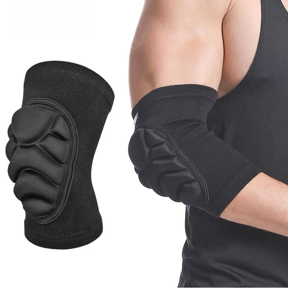 AOLIKES-Coudières de protection pour volley-ball, support en éponge, bretelles de compression pour basket-ball, tennis, football, 1 paire