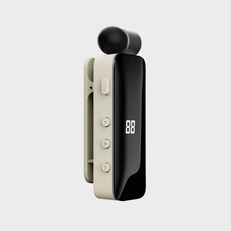 Trouvaille F906 Wireless Headset Bluetooth Headphone in Lotus Handsfree Headset Wireless Earphone Vibration for Driving 40 Hours