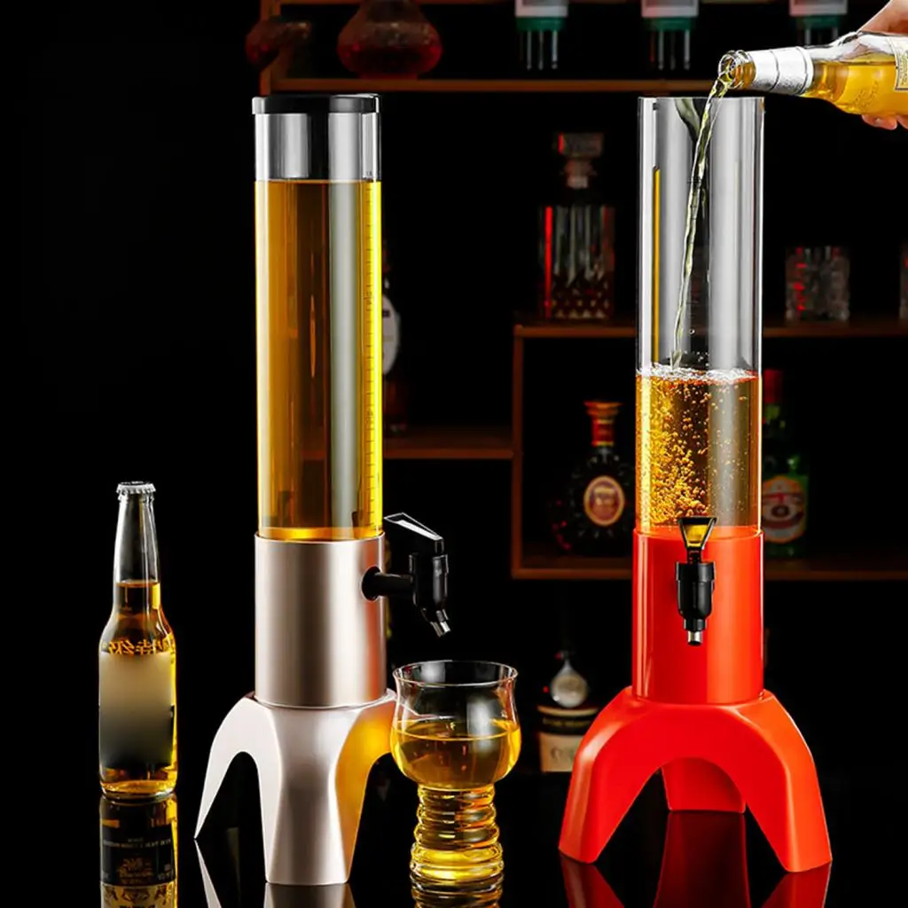Dispensador de torre Mimosa, claramente visible, conveniente, fácil de limpiar, dispensador de cerveza de mesa para Bar, cafeterías, restaurantes en casa, té helado