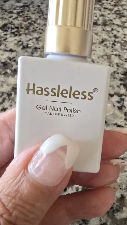 Hassleless 15ml White Gel Nail Polish, French Extension, Requires Uv Led Lamp, Gel French Manicure, Nail Supplies, Nail Art for photo review