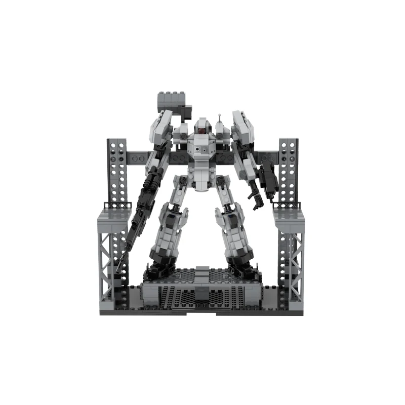 Game Series Robot War Mechanical Building Block Battle Mecha Armored Core Hangar Bay Model Assembly Bricks Toy Kid XMAS Gifts