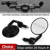 Accesorios para motocicleta, espejos retrovisores universales para manillar de bicicleta, vehículo todoterreno, espejo lateral de cristal de 95MM