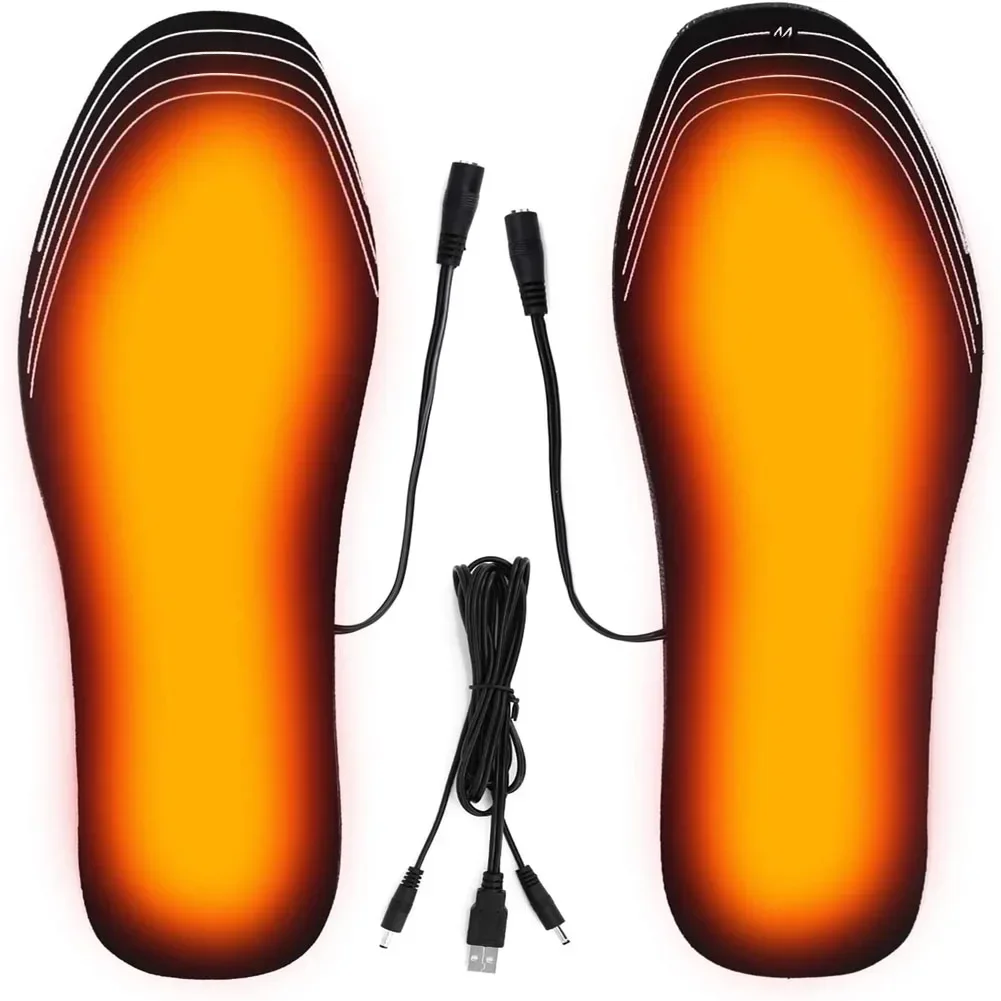 Podgrzewane wkładki do butów USB Elektryczna wkładka do rozgrzewania stóp Ocieplacz do stóp Podkładka do skarpet Mata Zima Sporty na świeżym powietrzu Wkładka grzewcza Zima Ciepła — 2