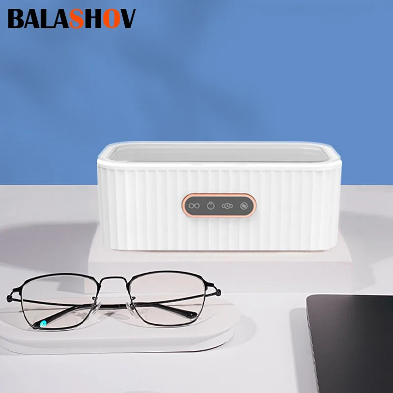 

Ultrasonic Cleaner 400ML Mini Portable Glasses Jewelry Cleaner Denture Teeth Circuit Board Watch Ultrasound Home Appliances