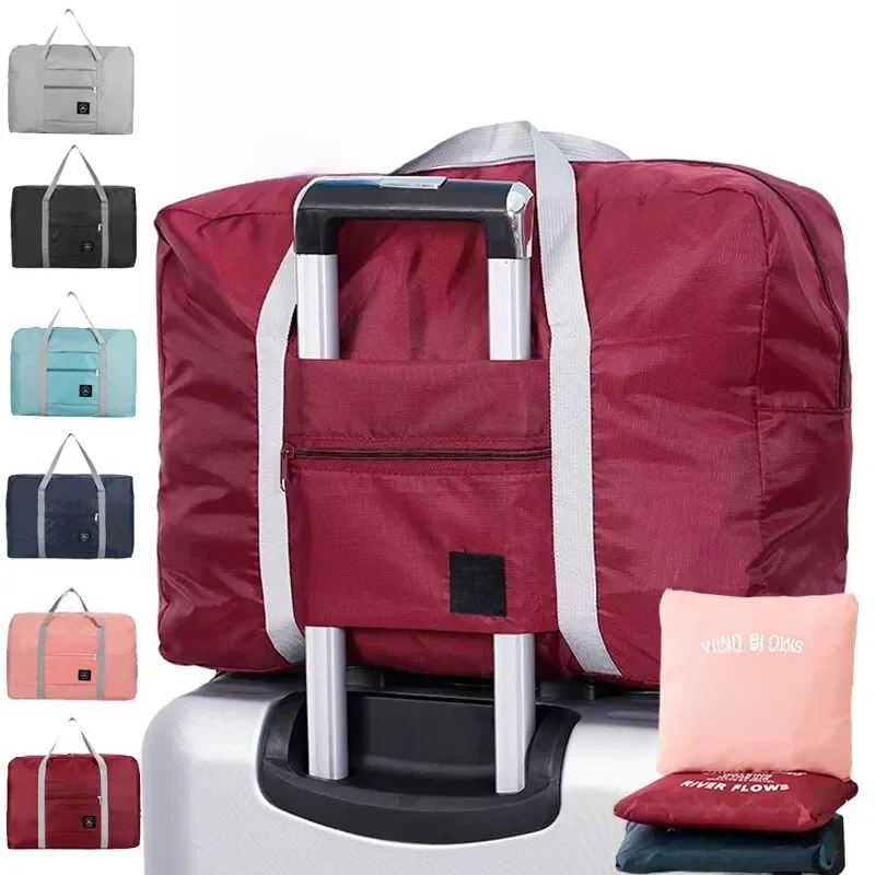 Sac de voyage pliable pour les compagnies aériennes, sac de transport pour femmes et filles, léger, grande capacité, sports, week-end, voyage à l'extérieur