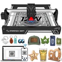 ATOMSTACK Swift Laser Engraver for Beginners 12000mW Output Laser Cutter 300X300mm Working Area Engraving Machine Swift 12W