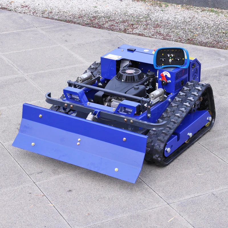 Tondeuse à gazon télécommandée Rc chenille 7.5HP Machine de tonte de pente sur chenilles coupe-herbe radiocommandée tondeuses robotisées