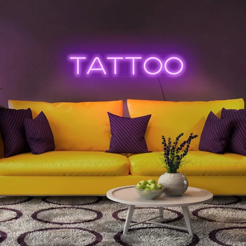 

Tattoo Neon Sign Tattoo Studio Business Decor, Led Neon Sign for Business, USB Neon Light for Indoor Room Wall Decor