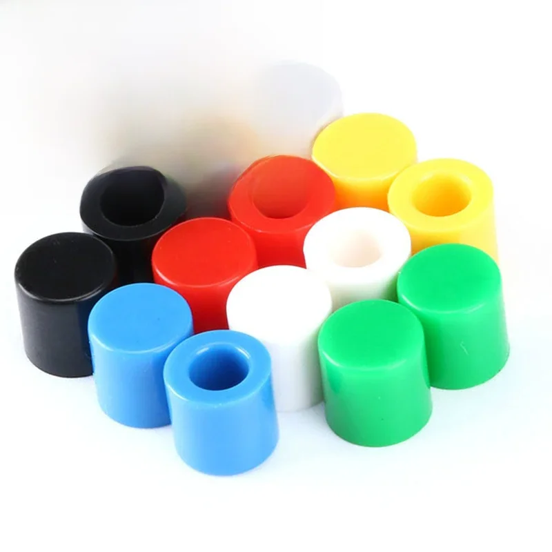 70 sztuk/partia 7 kolor nakładki na przyciski plastikowa czapka kapelusz dla 6*6mm mikro przełączniki taktowe dla Arduino — zdjęcie 2