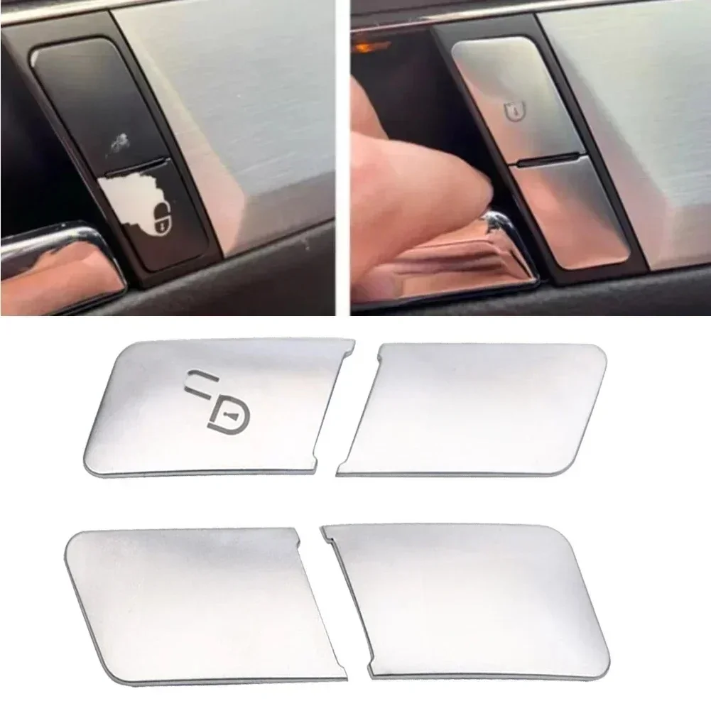 Couvercle de bouton de commutateur de déverrouillage de porte de voiture, garniture pour Mercedes Benz Classe C W204 20072014 Classe E W212 20102015