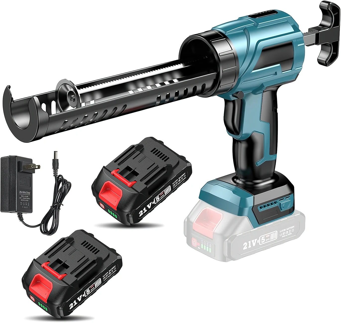 Draadloze Elektrische Klier Pistool Multifunctioneel Elektrisch Glas Kitpistool Zelfklevend Ijs Afdichtmiddel Gereedschap Voor Makita 21V Batterij