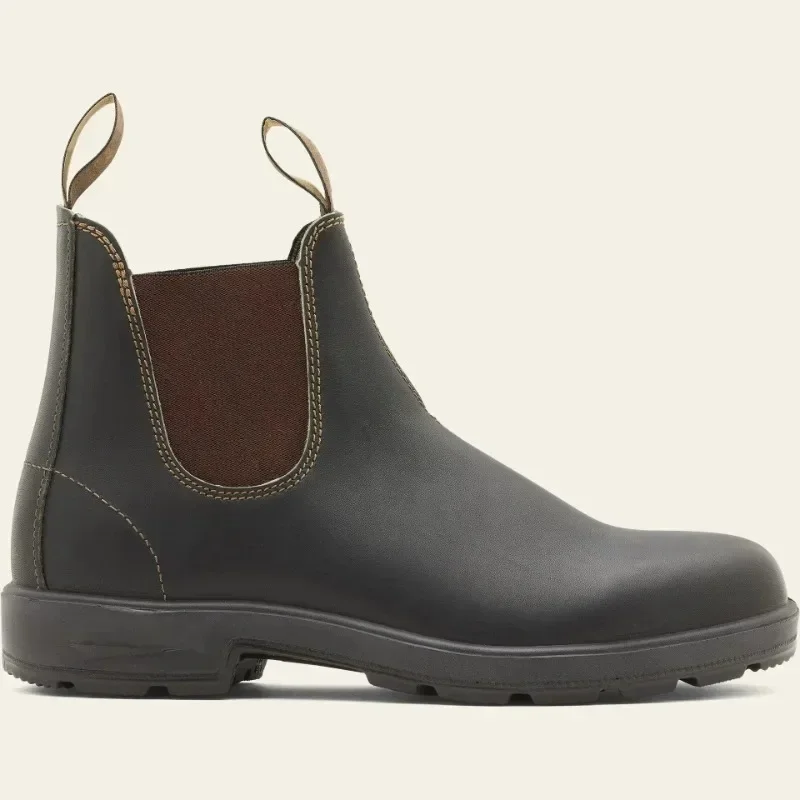 Slip-On Unisex Chelsea Boots Retro Couple Shoes Men Ankle Boots Women Cowboy Single Boots Mens Plus Size 35-49 Boot Men Shoes — zdjęcie 2