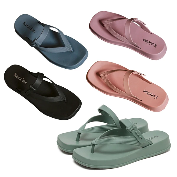 Women Split Slippers Summer Shoes EVA Strap 235 ~ 240mm Beach Flip Flops