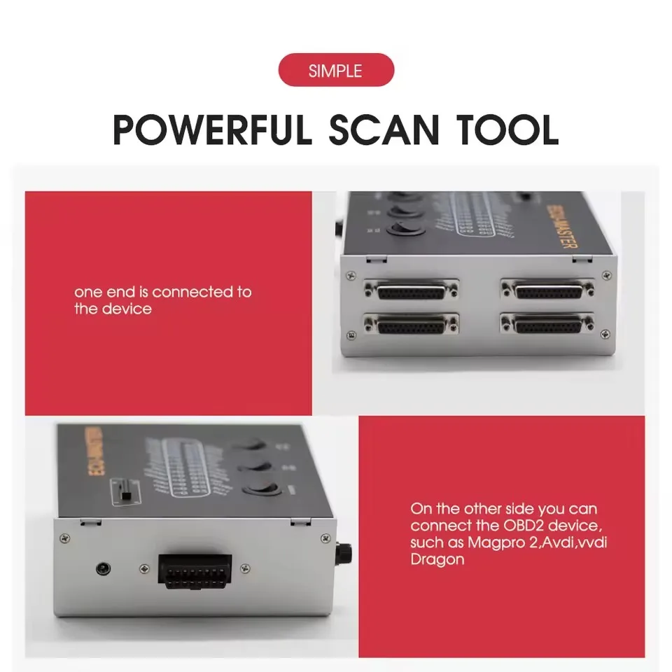 ECU Master Connector Chip Programmer For Orange5 Xprog M Piasini Carprog Immo Off Repair MPPS VVDI DB25 Cables