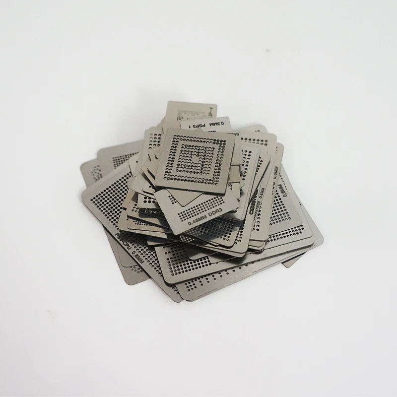 47pcs per set game consoles Directly Heating BGA stencil  BGA Jig BGA Reball Kit for CPU WII GPU