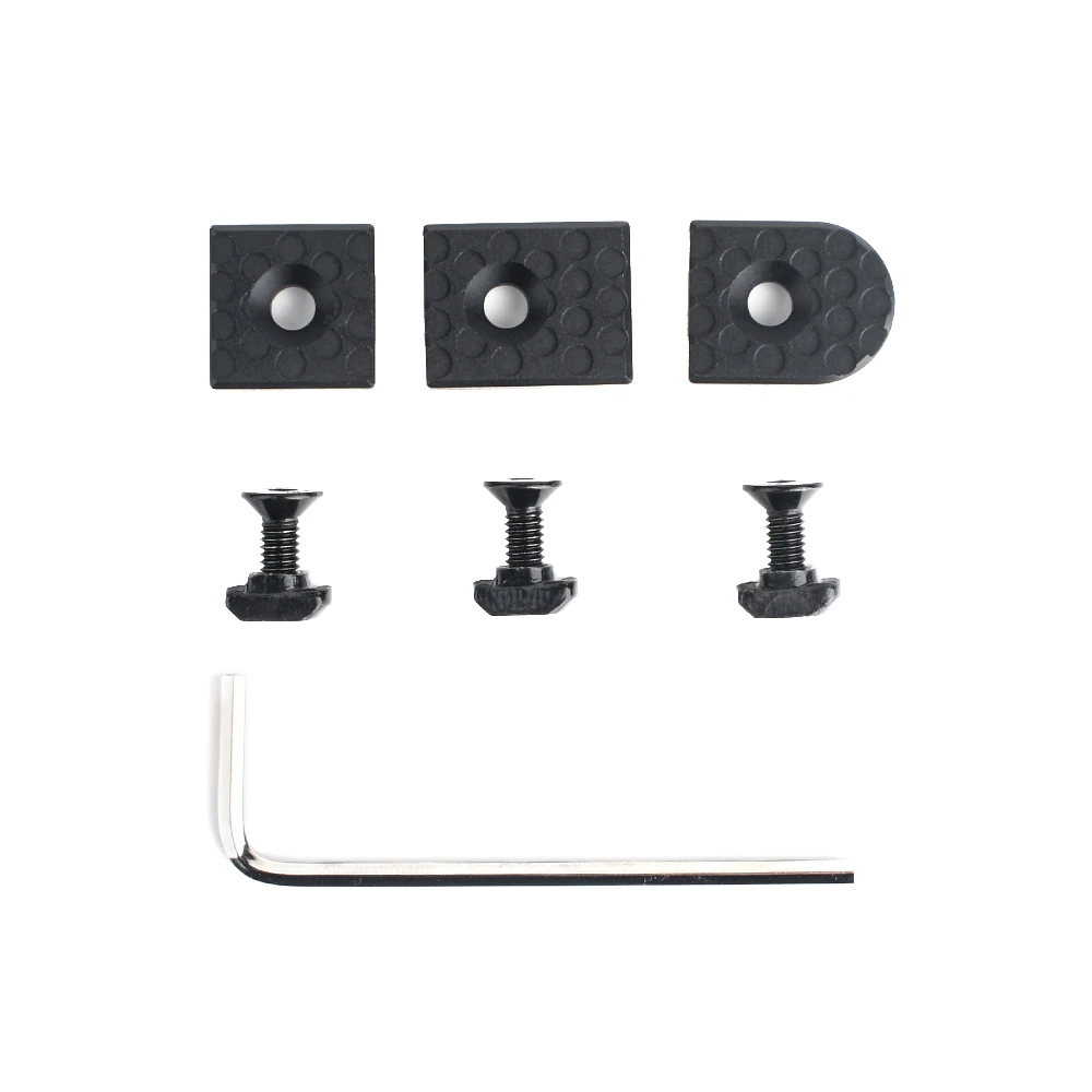 WADSN Military 3pcs/Set Metal CNC Tactical Accessroy M-Lok Keymod Wire Guide System Airsoft Weapon Rail Handguard Tail Fixed