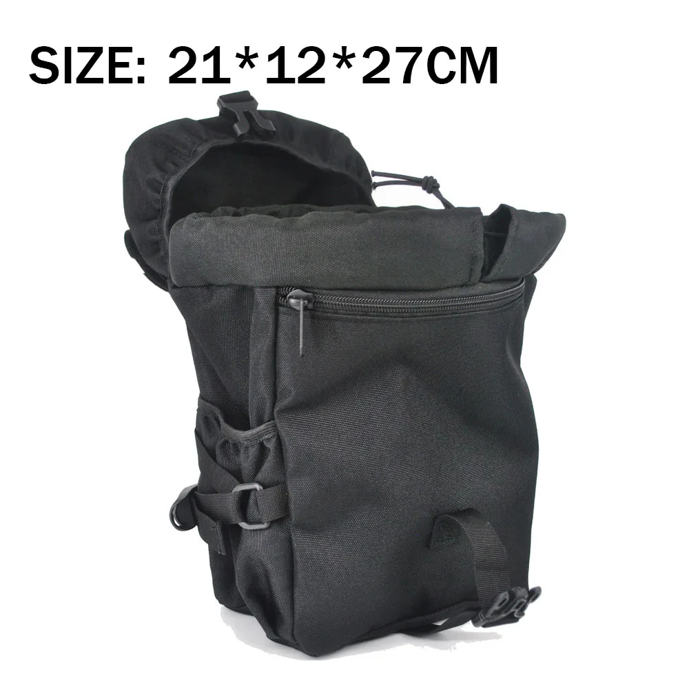 Gas Mask Pouch Military Tactical Drop Leg Pouch Gas Mask Bag, Outdoor Bike Cycling Hiking Thigh Bag Miscellaneous Item Pouches