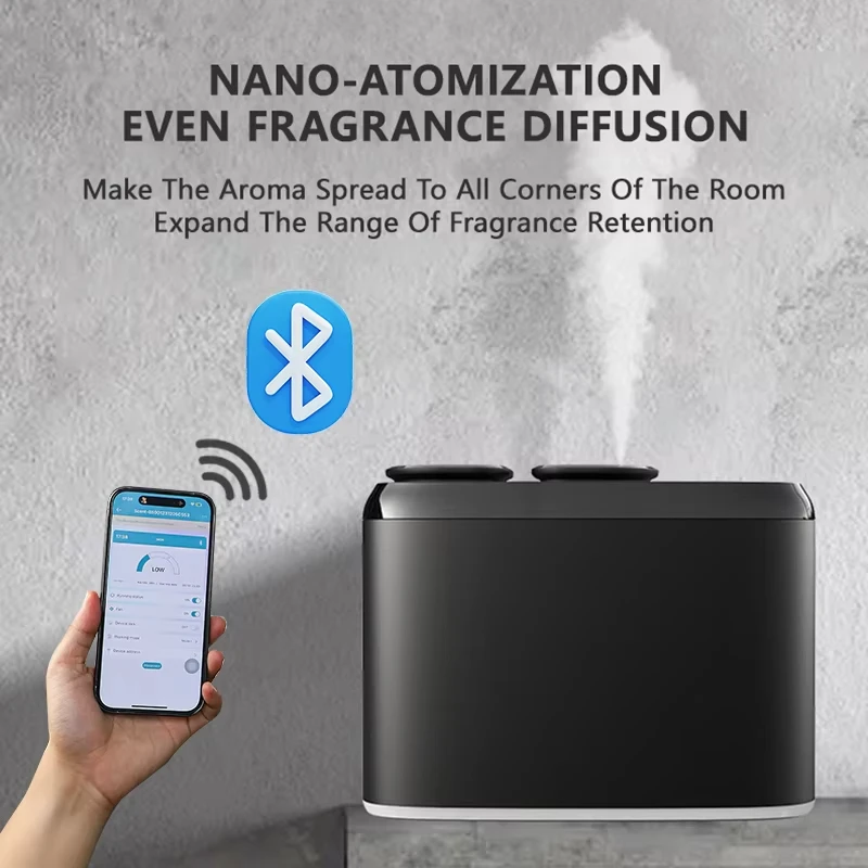 

NAMSTE Home Dual Nozzle Aroma Diffuser Smart Timer Electric Perfume Oil Diffuser USB Aluminum Scent Nebulizer Diffuser Air Hotel