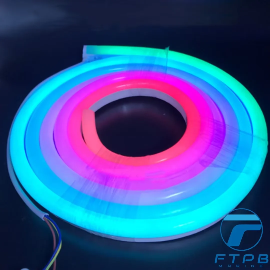 

LED Flexible Lamp With Low Voltage 24V Magic Color Neon Lamp 1914IC Full Color Highlight Outdoor Waterproof Modeling Lamp