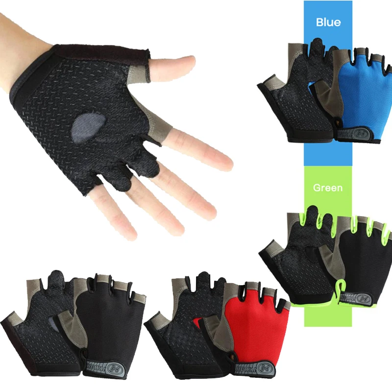 Bike Gloves Half Finger Summer Breathable Riding Glove Anti-slip MTB Road Bicycle Shorts Gloves For Motocross Cycling Racing