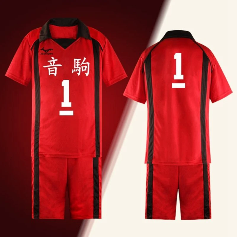 Bez 1 do 16 Anime Haikyuu Nekoma przebranie na karnawał z liceum Tetsurou Kuroo 5 Kenma Kozume spodenki z dżerseju mundur odzież sportowa S 3XL