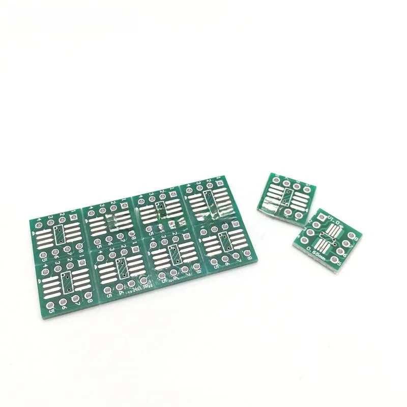 Konwerter adaptera SMD na DIP SOP8 SSOP8 TSSOP8 płytka przyłączeniowa moduł adaptery płyta 0.65mm 1.27mm 20 sztuk — zdjęcie 2