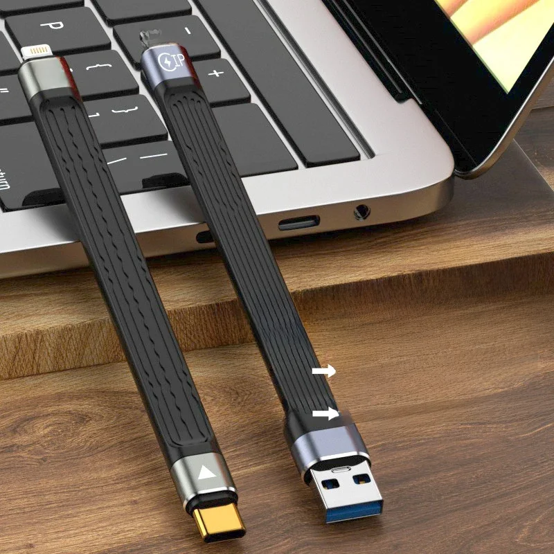 Krótki kabel USB C do oświetlenia iPhone 13 14 Pro Max Soft FPC 3A PD20W Kabel USB C do szybkiego ładowania iPhone 12 Mini Data Cable — zdjęcie produktu 7