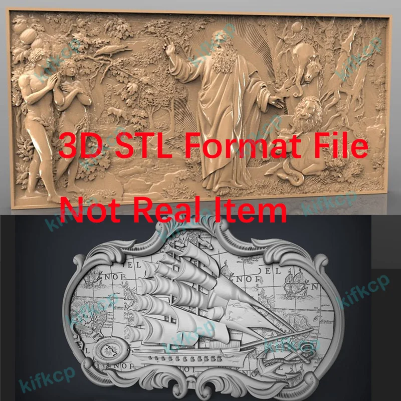 186+ Relief Wooden Board 3D STL Models CNC Router Engraving Files HQ ArtCAM Aspire Chracters Collection