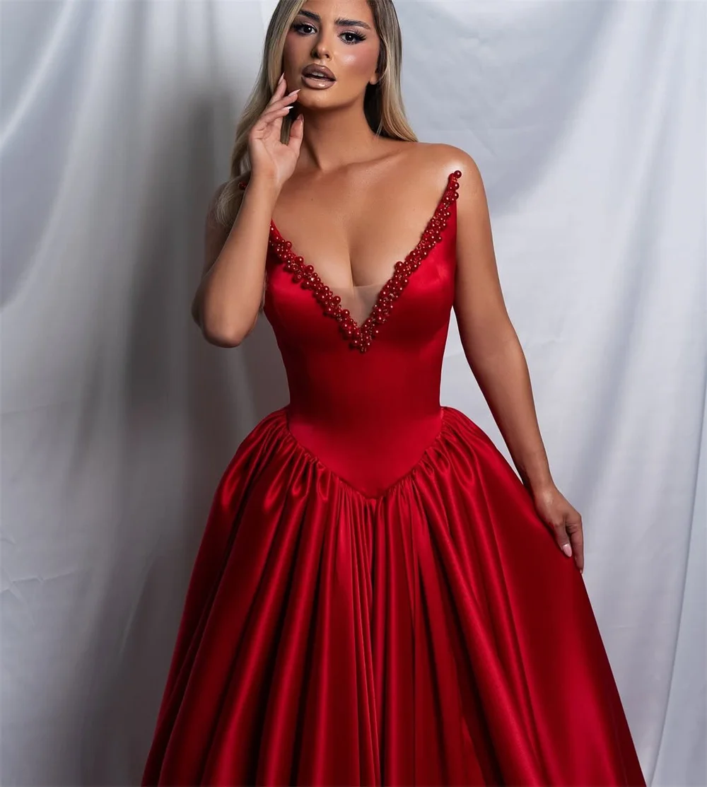 Contessa dubai personalizado luxo a linha vestido de baile com trem elegante vestidos de noche decote pérola vestido de noite formal 2025