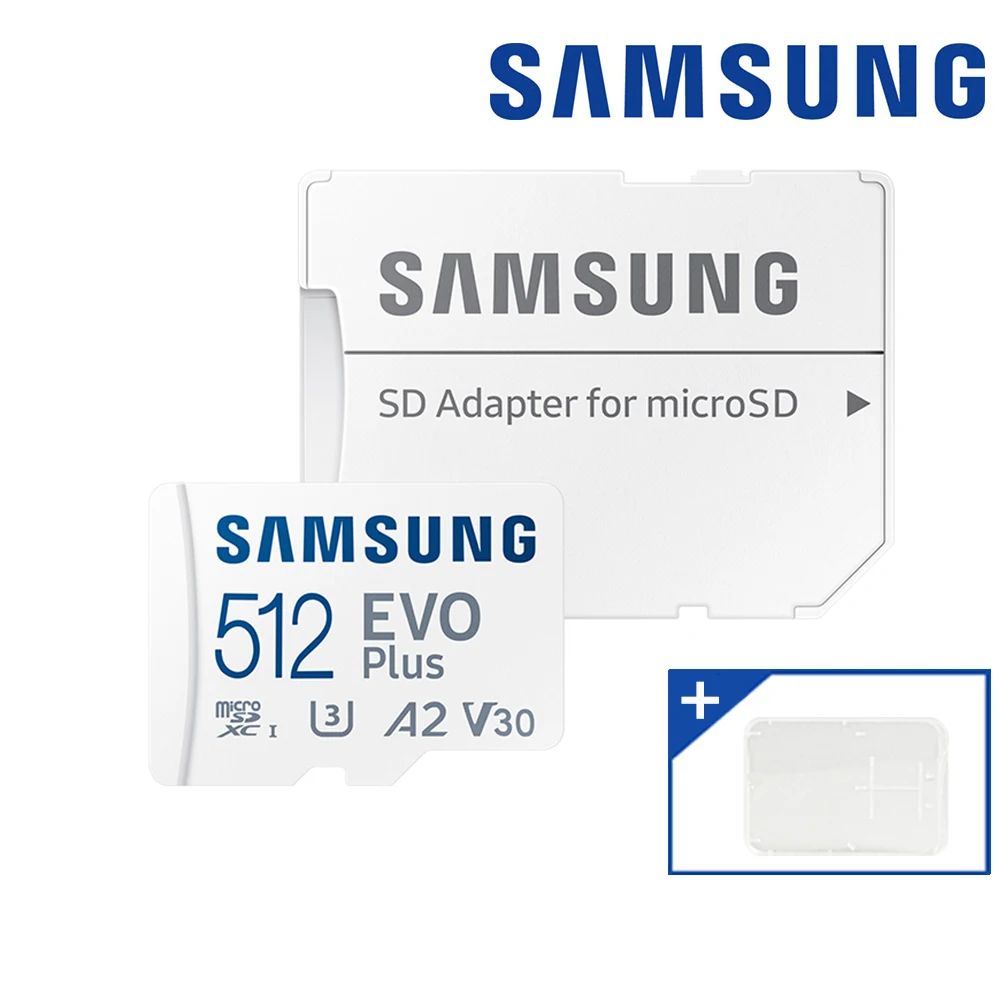 Samsung Micro SD Card 512GB Mobile Phone Black Box External Memory Card V30 EVO PLUS 512 GIVAL