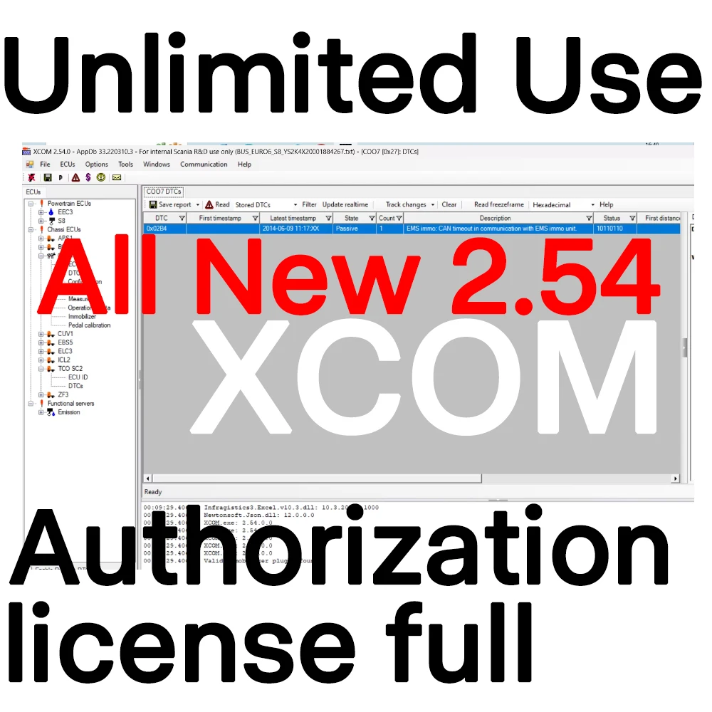 XCOM 2.54 xcom 2.30 Unlimited Version Release Update Whole Install Software With License Authorization Work With SDP3 VCI3 VCI4