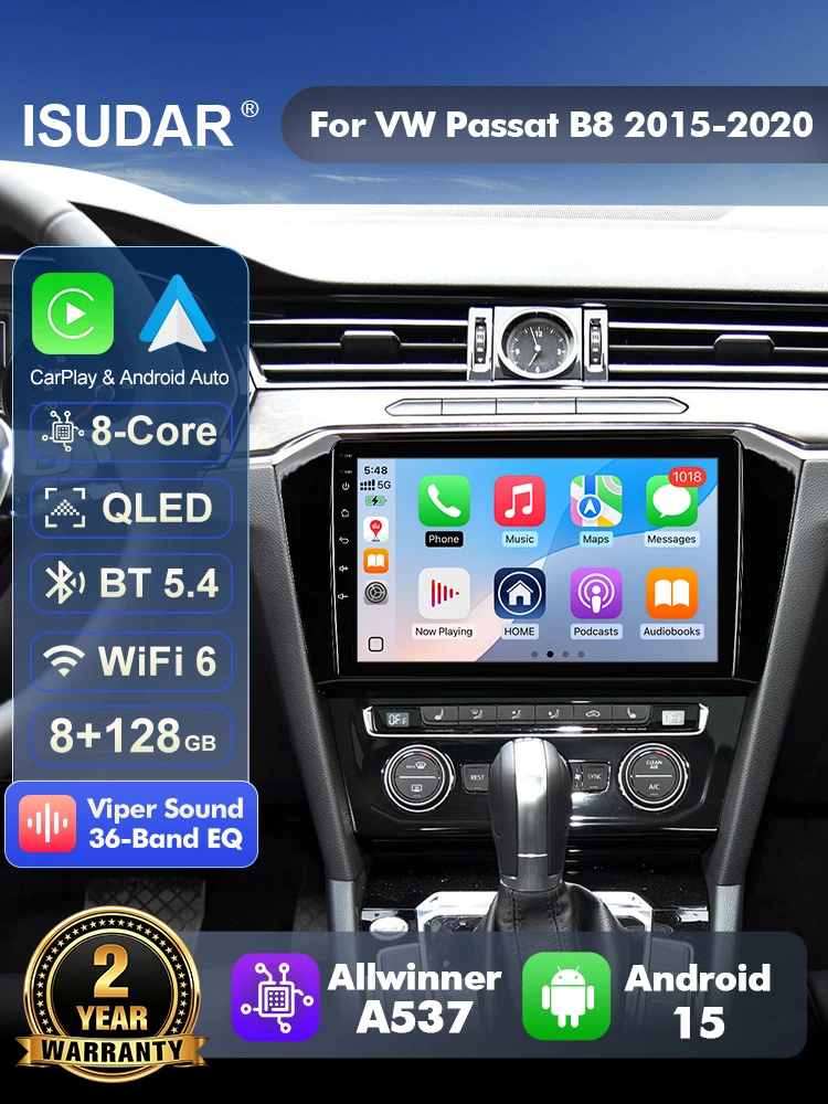 Android Head Unit 6Gb 128Gb - ISUDAR T57 Radio Android 15 untuk