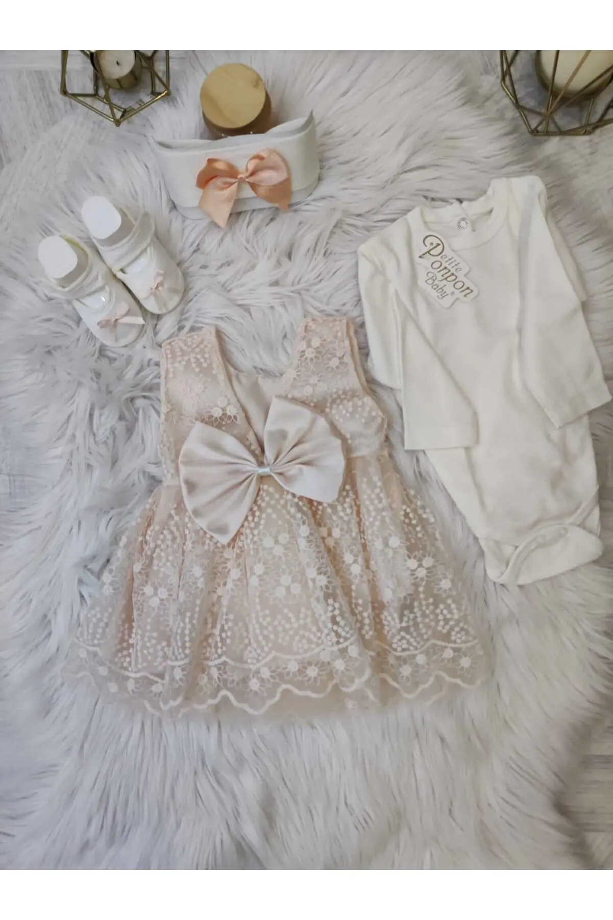 Baby Girl Dress Newborn Infant Dresses Christening Gowns Princess Birthday Photography Props Lace Romper Bodysuits Outfit Set