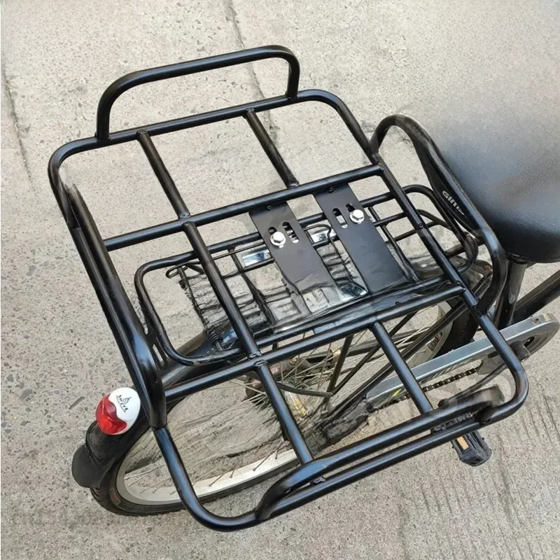 AliExpress Lengthened Widened Bicycle Back Shelf Mountain Bike Rear Luggage Rack Motorcycle Takeaway Box Metal Fixed Bracket 자전거 수하물 캐리어