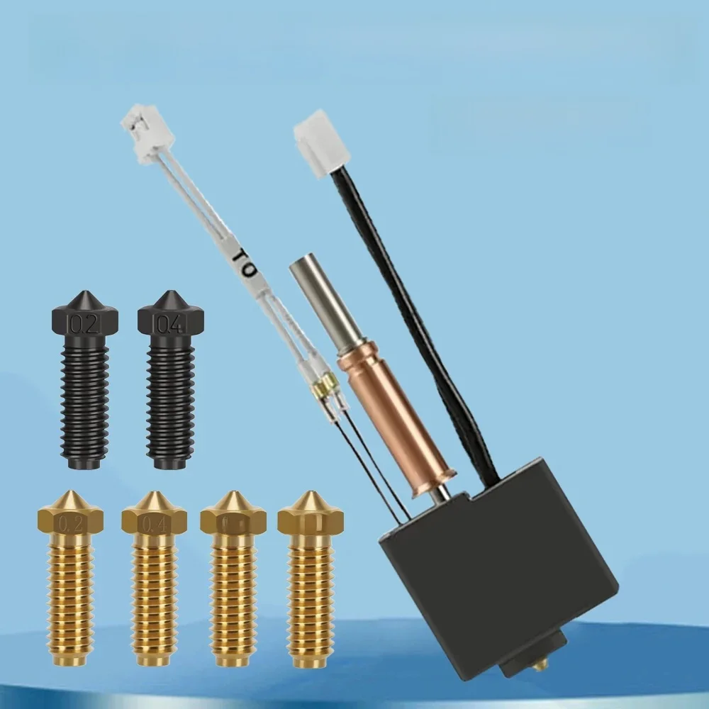 Zestaw do aktualizacji Anycubic Kobra 3 Hotend Kobra 3 Combo Hotend Kit Akcesoria do drukarek 3D Hot End Mosiężna dysza Termistor Ogrzewanie — zdjęcie produktu 7
