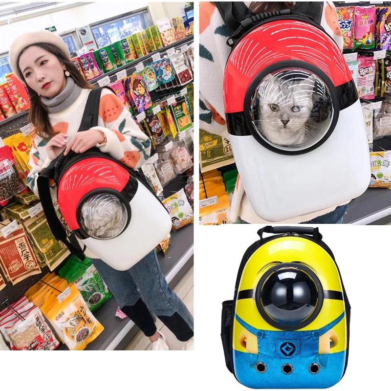 Pet Backpack For Cat Outdoor Portable Space Capsule Dog Carrier Bag Breathable Handbag Shoulder Bag Pet Supplies Free Shipping