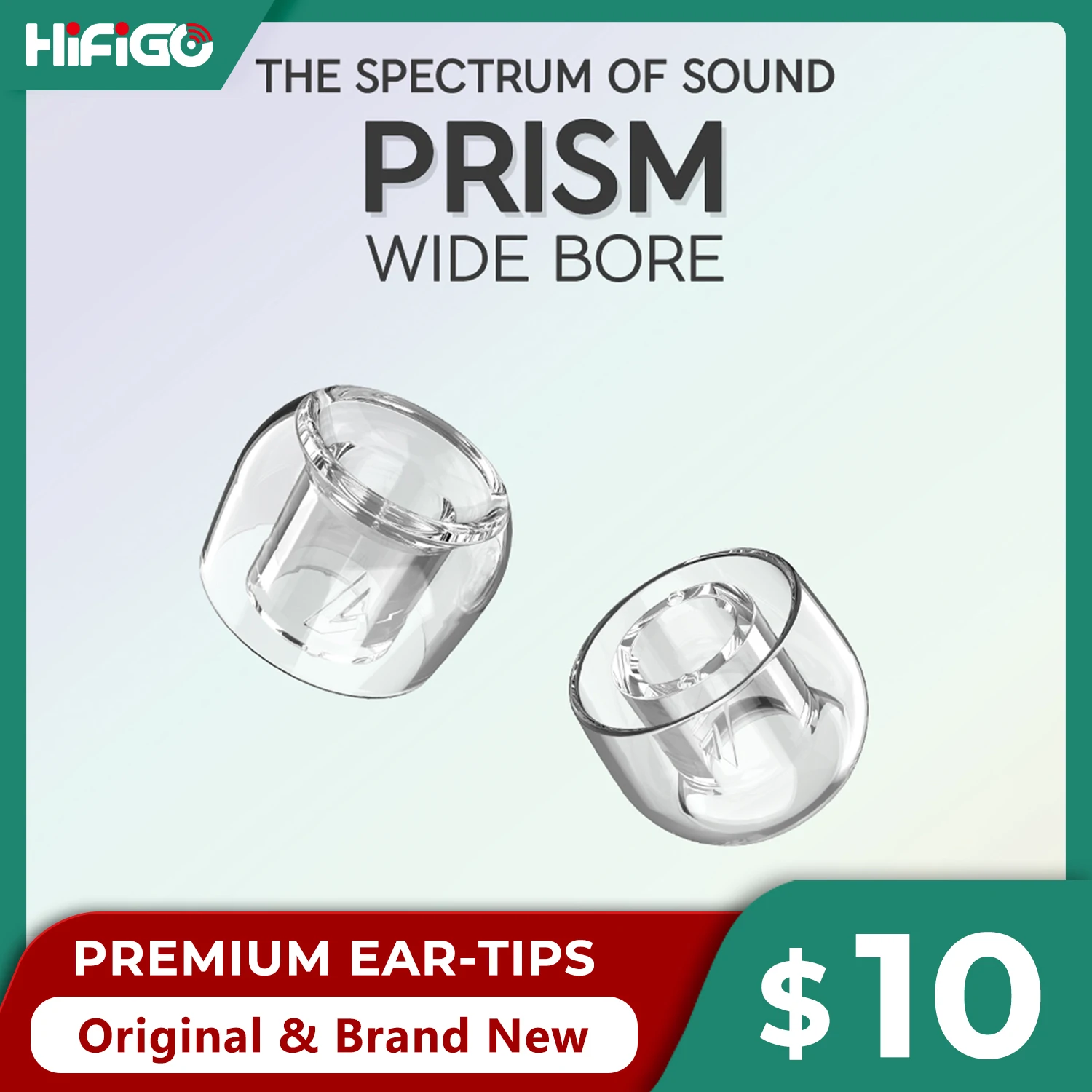 Divinus Prism Wide Bore LSR Earphone Eartips For 4-6mm Nozzle, Earphone Ear Tips for Dunu Davinci, AFUL Performer 5+2, JUZEAR