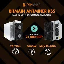 Bitmain Antminer KS5 20Th 3000W, GK Asic Miner, compre 2 e obtenha 1 grátis, KS5