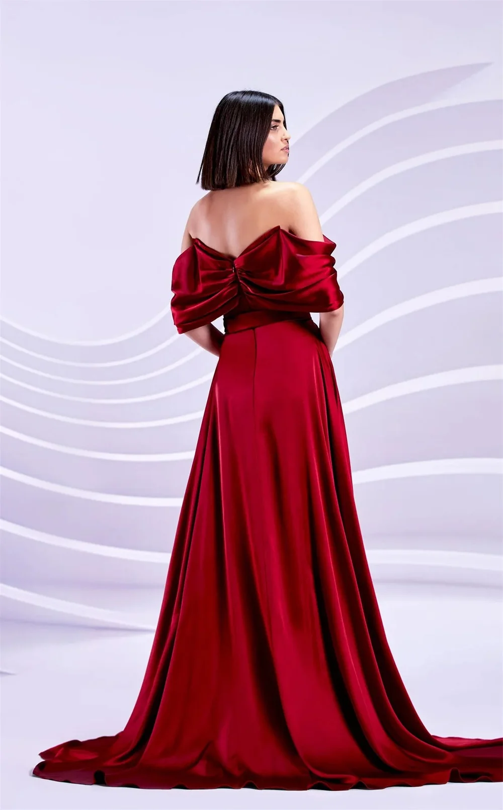 Mila Sweetheart Neck Prom Dresses Side High Split Off the Shoulder Customized Formal Evening Floor-Length vestidos de gala 2025