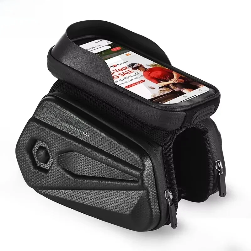 AliExpress West Biking WEST BIKING Bicycle Top Tube Phone Bag Touch Screen Waterproof 6.5 Inch Bike Phone Bag MTB Road Bike Cycling Front Frame Bag