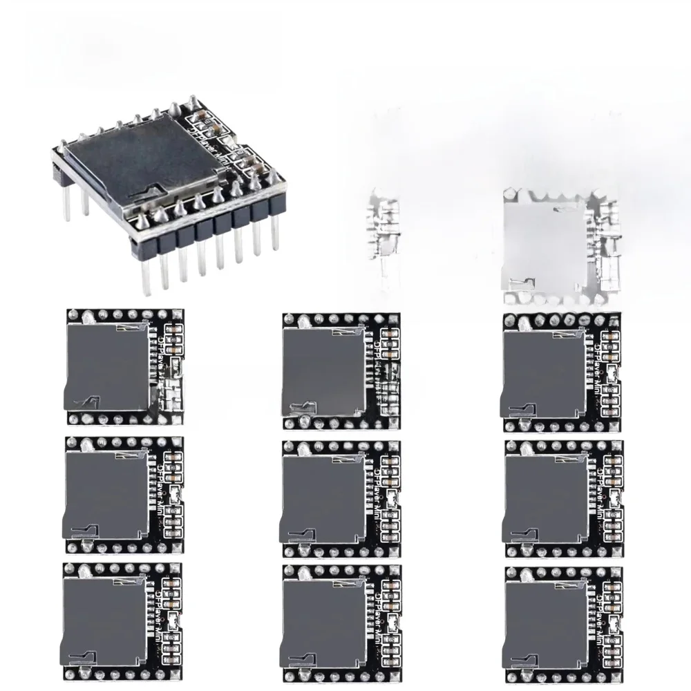 DFPlayer Mini odtwarzacz MP3 moduł MP3-TF-16P V3.0 TF karta U Disk Mini Audio płyta modułu głosu IO/Port szeregowy/reklama dla Arduino Diy — zdjęcie produktu 7