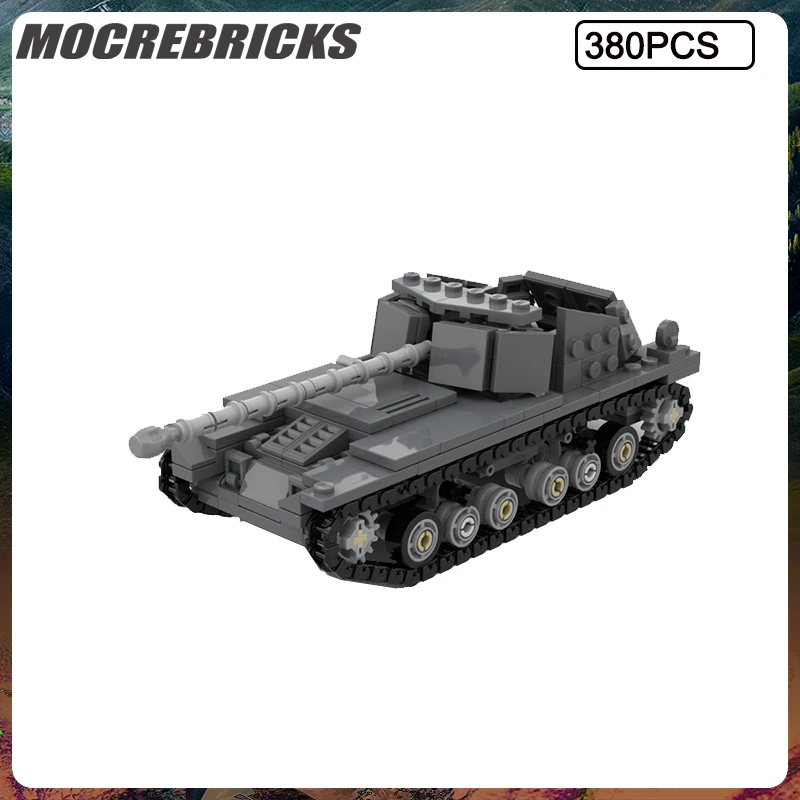 

WW II Military Series Archer SPG Armed Tank MOC Assembling Building Blocks Model DIY Children's toys Christmas Puzzle Gifts