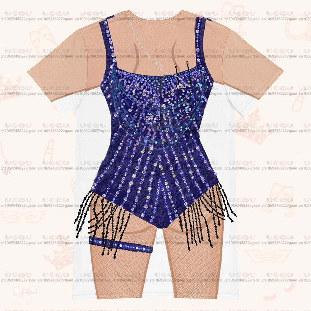 Bride Bikini T Shirt Dress Snake Belly Dancer Costume Fun Loungewear Gift Showgirl Top Tee Cosplay Skirt Party Hawaii Tee Top