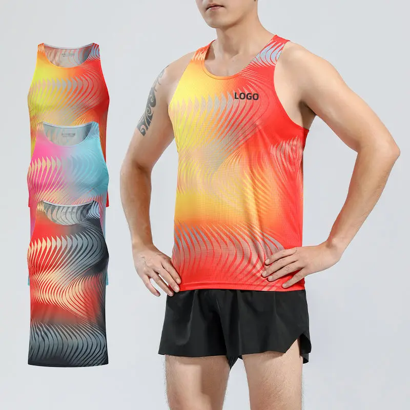 

Сверхлегкая мужская майка для марафона, спортивная мужская суперлегкая и дышащая рубашка без рукавов, спортивная легкая атлетика для марафона