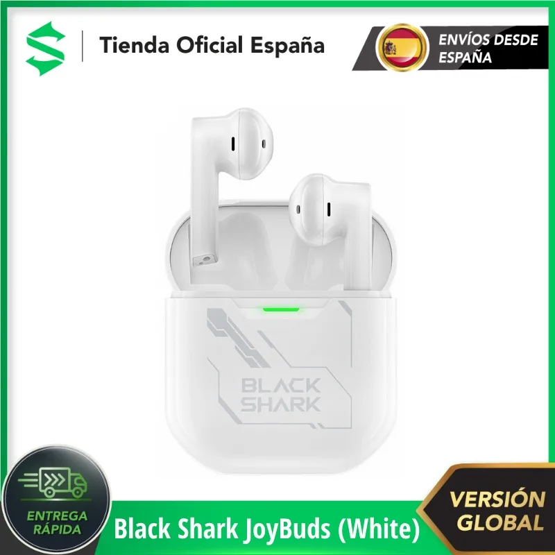 Black Shark JoyBuds Latencia ultrabaja | Reducción de ruido ENC de doble micrófono | 28 horas de duración de la batería