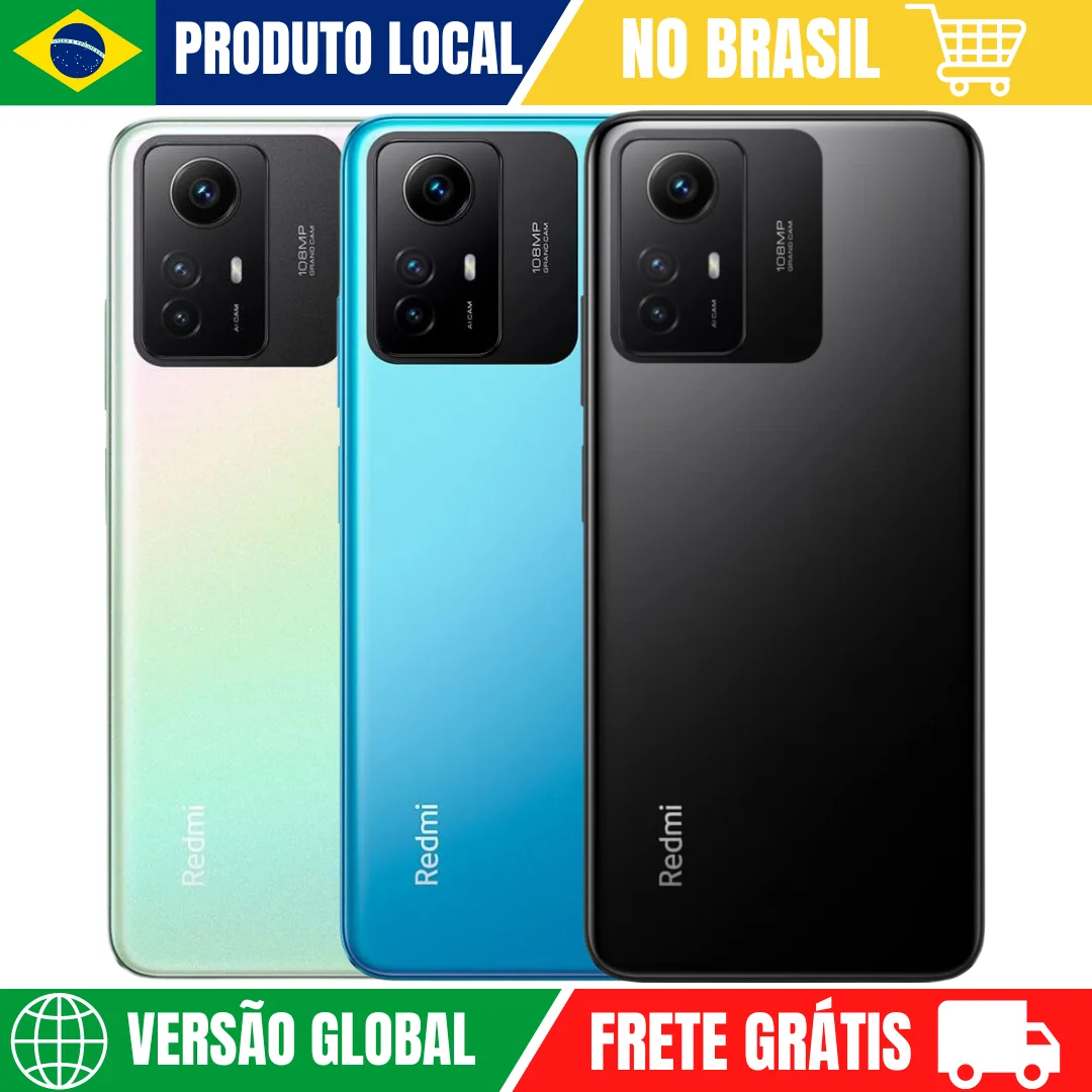 Xiaomi Redmi Note 12S 256GB 8GB Ram Versão Global | Smartphone 4G , ROM Global , Câmera 108MP , Carregador 18W