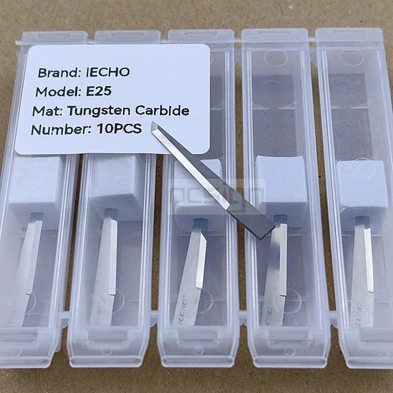 Lâmina de Aço de Tungstênio Faca Oscilante de Carboneto Facas de Corte Digital Router Bit mm Iecho Série pk Iecho-e25 E25c