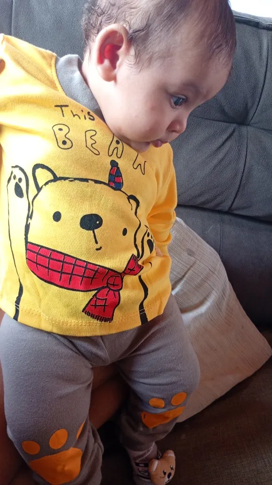 2024 New Spring Autumn Cotton Children's sets Baby Boy girls Clothes Clothing Suit 0-3 year photo review