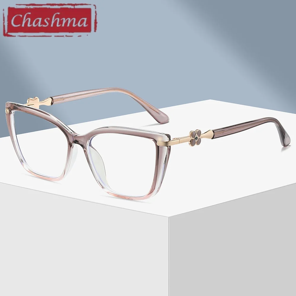 Chashma Prescription Glasses TR90 Eyeglasses Frames Women Fashion Cat Eye For Eyewear Recipe Lenses Myopia Presbyopia Spectacles